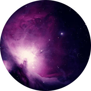 Nébuleuse violette représentant la médiumnité.